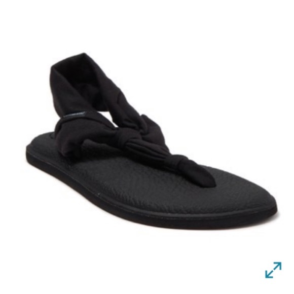 Sanuk Shoes - Sanuk black yoga sling Ella sandal
